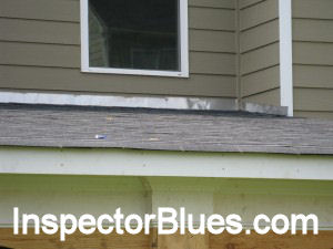 Bad roof flashing