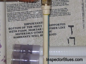 Tub Support Instructions